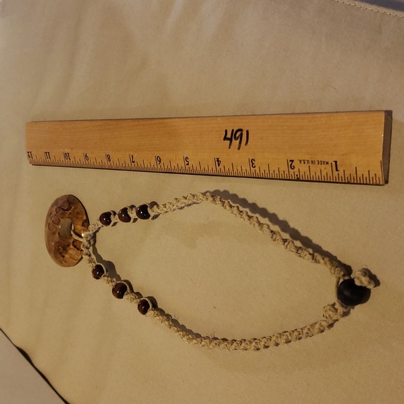 Natural Corded Necklace with Wood Beads - $3 Add-On - Picture 3 of 4